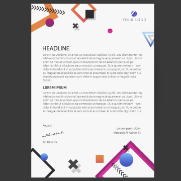 صورة تصميم ورق رسمي للشركات