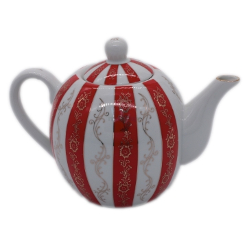 صورة قوري سيراميك أحمر