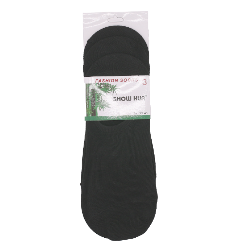 صورة مان جوارب رجالي لون اسود 3 قطع مقاس 39 حتي 45