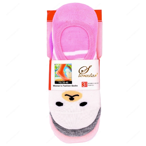 صورة جوارب نسائيه صغيره مقاس حر 3 أزواج