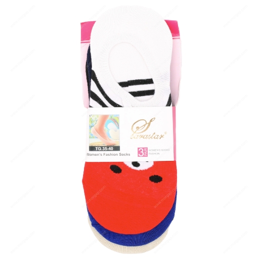 صورة جوارب نسائيه صغيره مقاس حر 3 أزواج