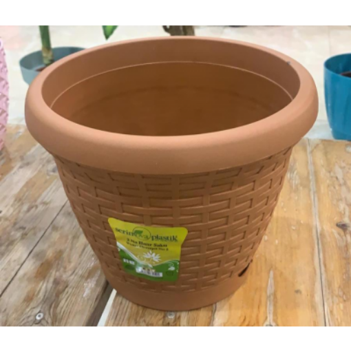 صورة حوض دائري بني #