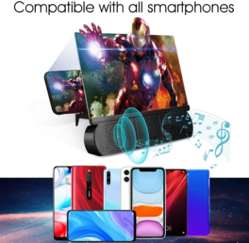 صورة مكبر شاشة الهاتف مع مكبر صوت