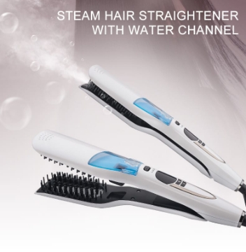 صورة مكواة فرد الشعر بالبخار مع قناة مائية