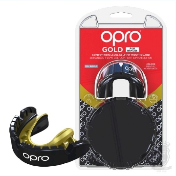 صورة  أوبرو جين 4 Gold Braces Mouthguard - أسود