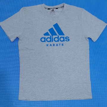 صورة  تي شيرت adidas لون رمادي / أزرق