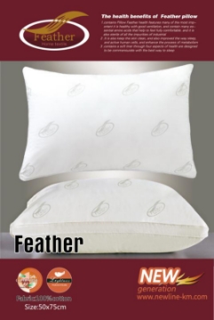 صورة مخده فاذر فندقية مطبوعة