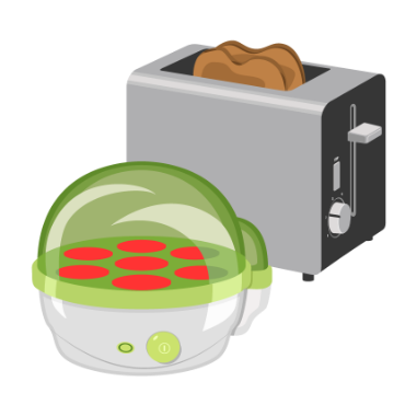 صورة لقسم اجهزة الافطار 