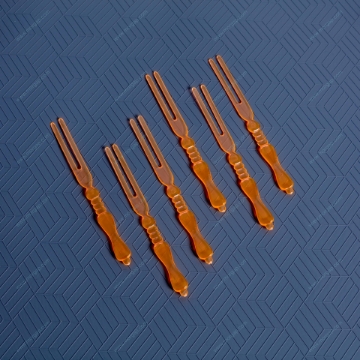 صورة شوكة بلاستيكية شفافة صغيرة ٢٠٠ حبة