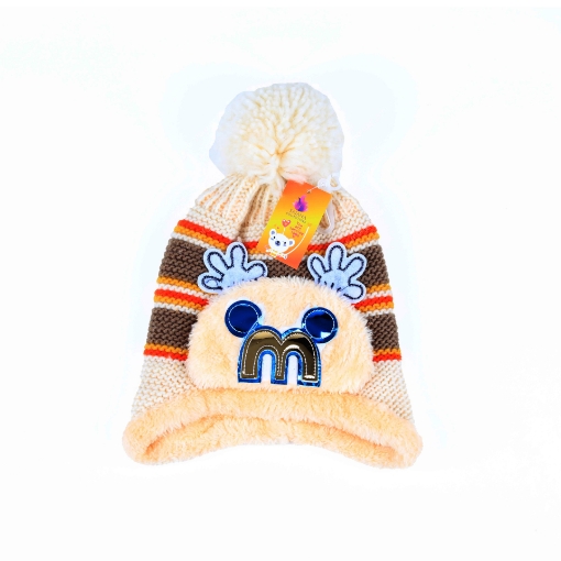 صورة قبعة للاطفال حياكة وكرة الصوف ميكي ماوس 