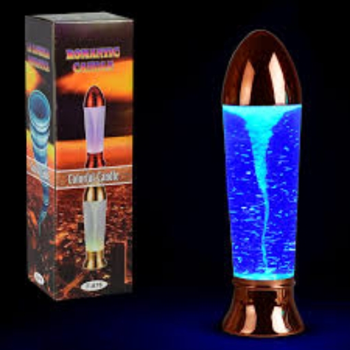 صورة Metallic 10in Tornado Glitter Lamp