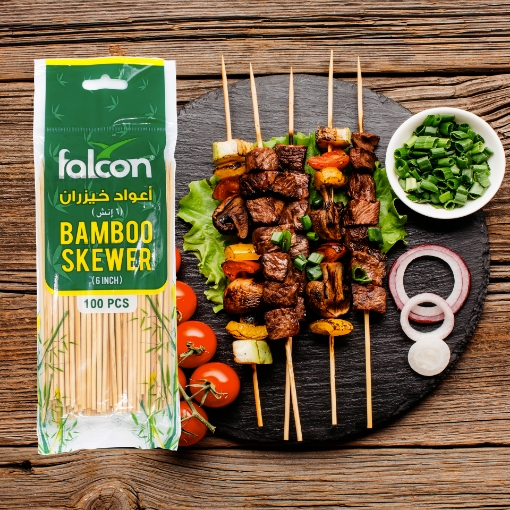 صورة اعواد البامبو للشوي 6 انش 100حبة    - buy 1 get 1 