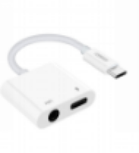 صورة ادابتر شاحن + سماعه تايب سي