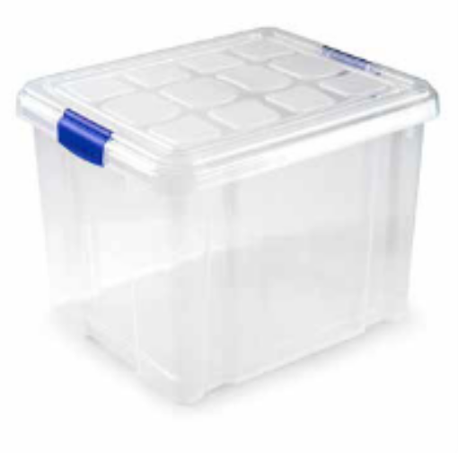 صورة صندوق تخزين شفاف سعة 16 لتر