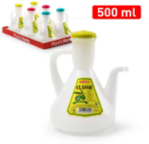 صورة ابريق زيت بلاستيك شد 6 3حبات