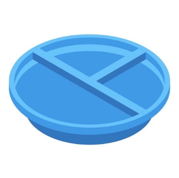 صورة لقسم صحون بلاستيكية 