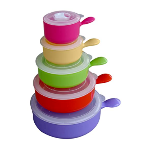 صورة Evelots Set of 5 Deluxe Microwave And Freezer Bowls