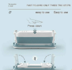 صورة Foldable Portable Bathtub 54x24x20 inch