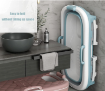 صورة Foldable Portable Bathtub 54x24x20 inch