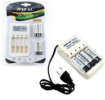 صورة Jiabao Battery Charger with 4 Pieces 600mAh 4 AA Rechargeable Batteries