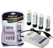 صورة Jiabao Battery Charger with 4 Pieces 600mAh 4 AA Rechargeable Batteries
