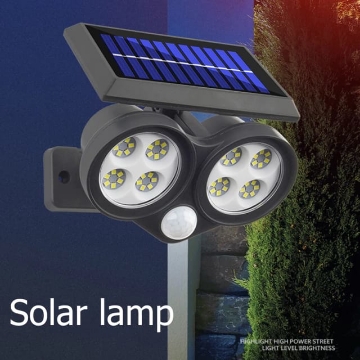 صورة Solar Spotlight Outdoor Waterproof Head Wall
