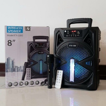 صورة KTX-1300 8 inch Portable Wireless Speaker with MIC
