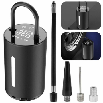 صورة Portable Cordless Tire Inflator with 4000mAh Digital Pressure Gauge