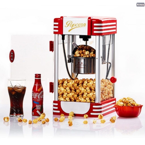 صورة Popcorn Maker Machine Timing Function with Non-stick Removable Pot Plug