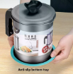 صورة Stainless Steel Cooking Oil Storage Pot with Strainer Oil Filter Mug