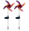صورة Lights Solar Powered Wind Spinner Outdoor Windmill Lamps 2 Pieces