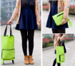 صورة Portable And Foldable Waterproof Bag Luggage with Wheels