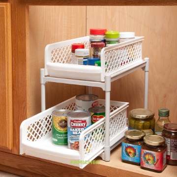 صورة 9-Inch Two-Tier Sliding Storage Drawers