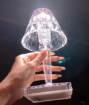 صورة Crystal Diamond Lighting Table Lamp USB Rechargeable Acrylic Decoration Desk