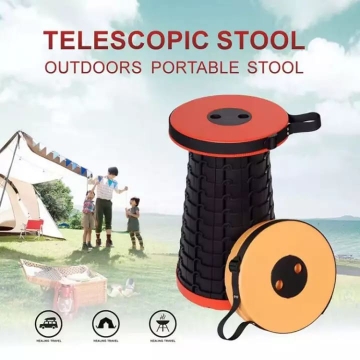 صورة Portable Telescoping Stool Folding Chair
