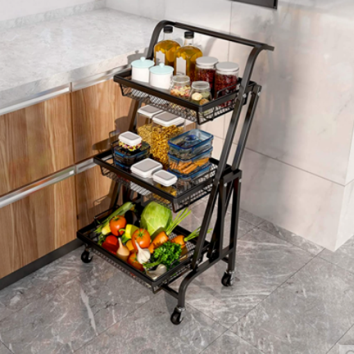 صورة 3 Tier Foldable Cart