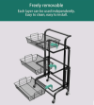صورة 3 Tier Foldable Cart