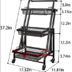 صورة 3 Tier Foldable Cart