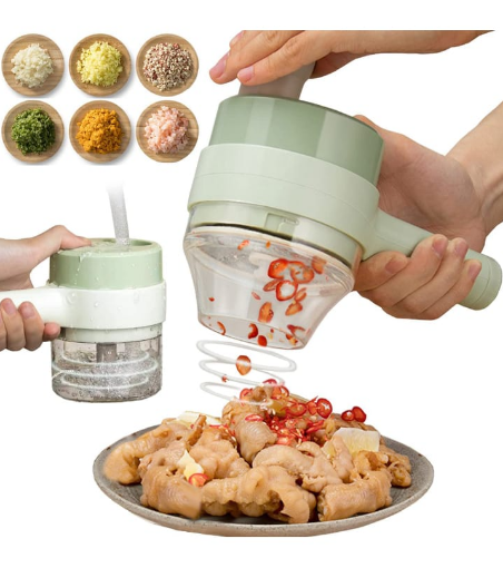 صورة قطاعة الخضار الكهربائية المحمولة